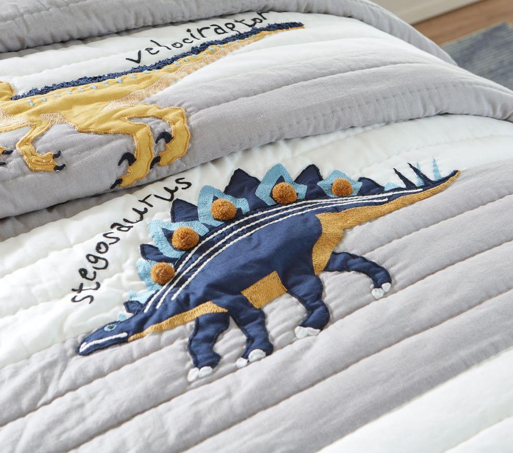 Finn Dino Quilt Shams Pottery Barn Kids UK